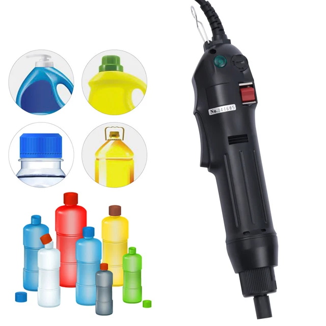 110v Handheld Electric Bottle Capping Machine Screw Capper Sealing Tool 80W USA