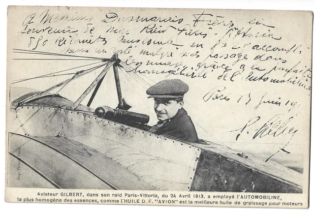 CPA AVIATION LES GRANDS AVIATEURS BREGUET AU POSTE DE DIRECTION DE SON MONOPLAN