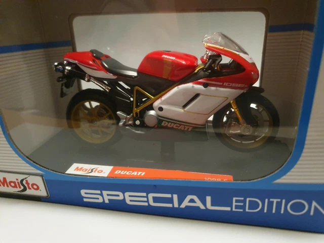 Maisto Ducati 999 Ruben Xaus – Modèle Réduit Moto 1/18 – Collection – Neuf En Boîte