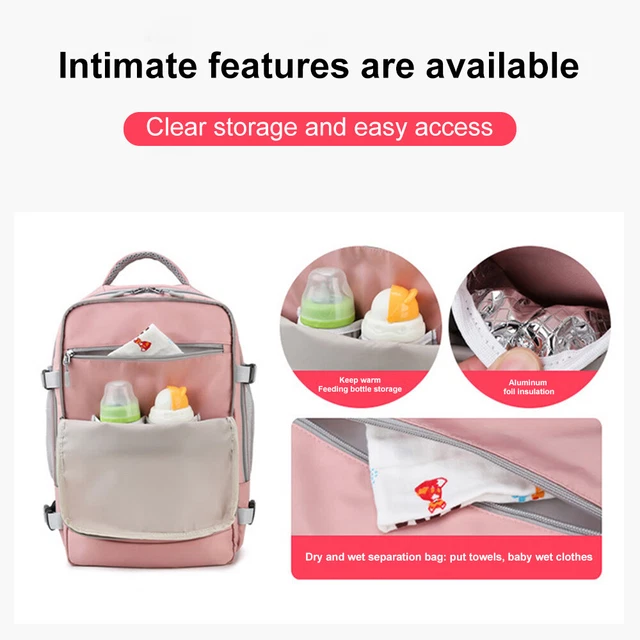 Mummy Mom Maternity Nappy Diaper Bag Large Capacity Baby Travel Backpack Handbag