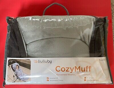 GRIS OSCURO liuliuby Original Cozy Muff Resistente a la intemperie Huff para pies con control de temperatura