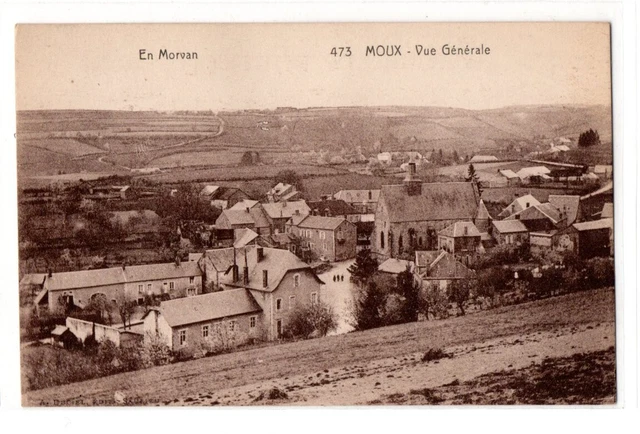 1 Cpa Moux Vue Generale  (Nievre)