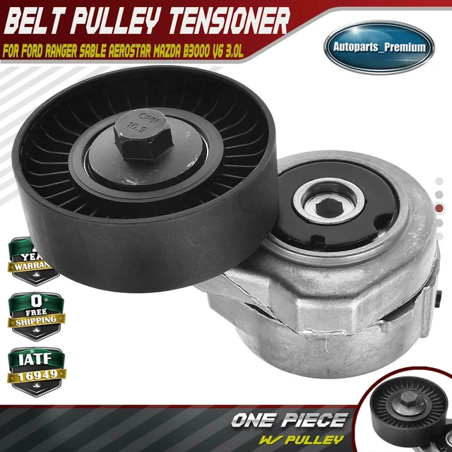 Belt Tensioner with Pulley for Ford Taurus Ranger Mazda B3000 Mercury Sable 3.0L