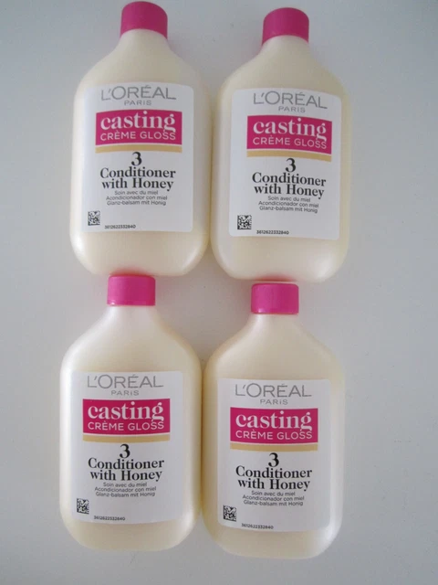 L'OREAL PARIS CASTING Creme Gloss Conditioner Travel 4 x 60 ml size ...