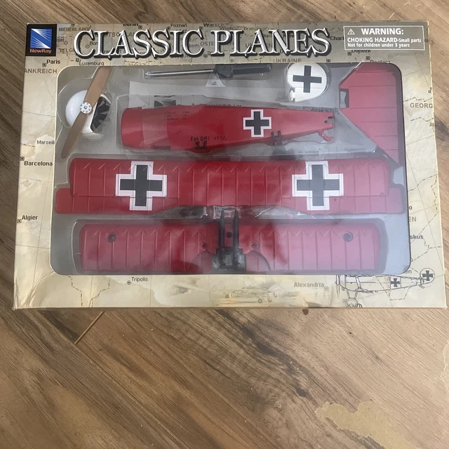 NewRay German Classic Bi-Planes FOKKER DR-1 Model Kit - New