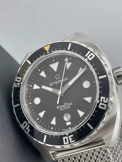 ETERNA SUPER KONTIKI Date 200m Diver Svizzero Automatico 45mm