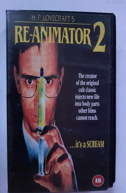 RE-ANIMATOR 2 VHS VIDEO TAPE PAL VINTAGE 1990 MEDUSA LABEL - H.P ...