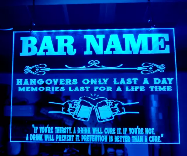 Insegna LED bar pub - uomo grotta personalizzato pub bar giardino illuminazione birra led neon