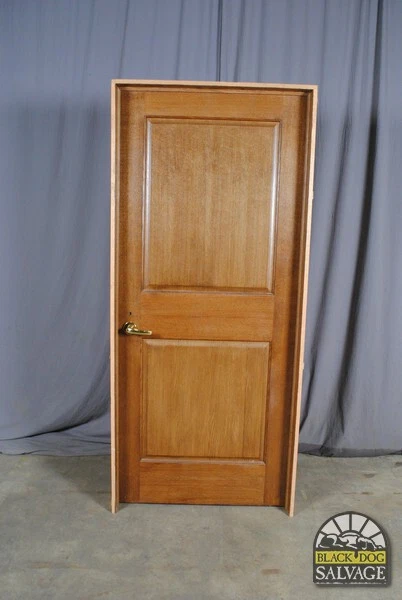 Door in Jamb, 37 ½" x 84 ¾", Oak Door, 2 Panel, JMU Reclaimed 3