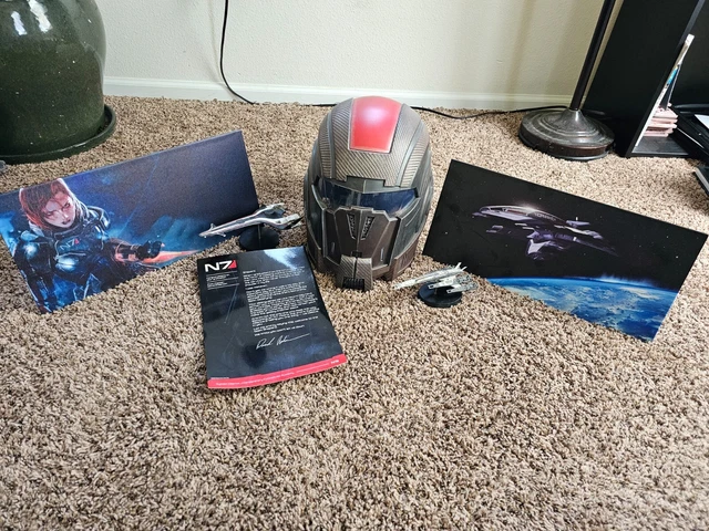 Mass Effect Helmet, (2) Canvas Art Prints, Normandy 2 Replica, Tempest Replica