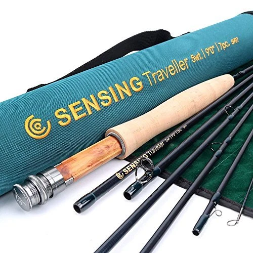 Traveler Fly Fishing Rod: 7-piece IM10 Carbon Rod with Cordura tube