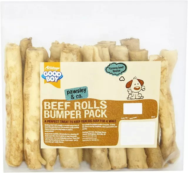 Armitage Good Boy Rawhide Dog Treats Rawhide Ring Chomp Stix Natural Dog Treats