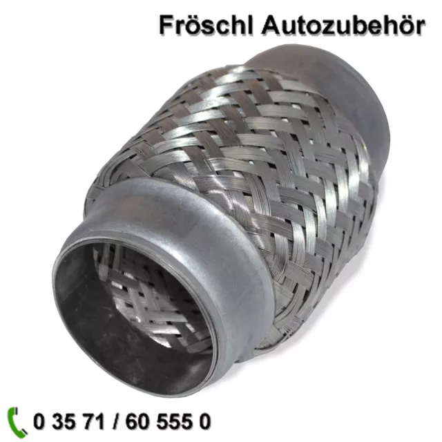 Ø 45 x 100 mm Flexrohr flexibles Rohr Abgasrohr Auspuffrohr Abgasanlage f*