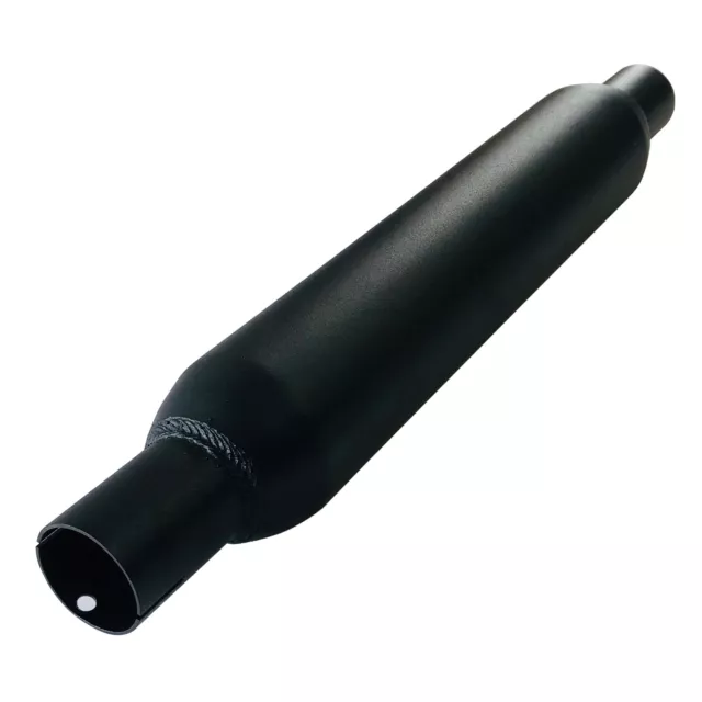 Jetex Exhaust Silencer - 2 Inch Outlets, Round 400mm Case, Aluminised Steel