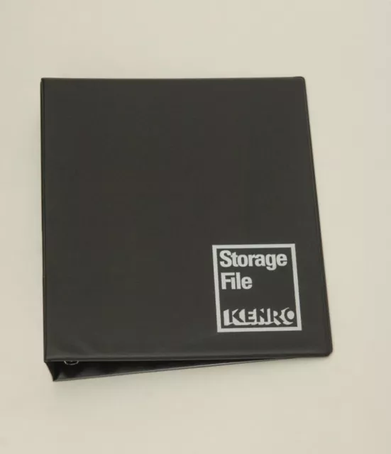 Kenro Ring Binder for Negative Filing Sheets. Archive Folder for 35mm & 120 Film