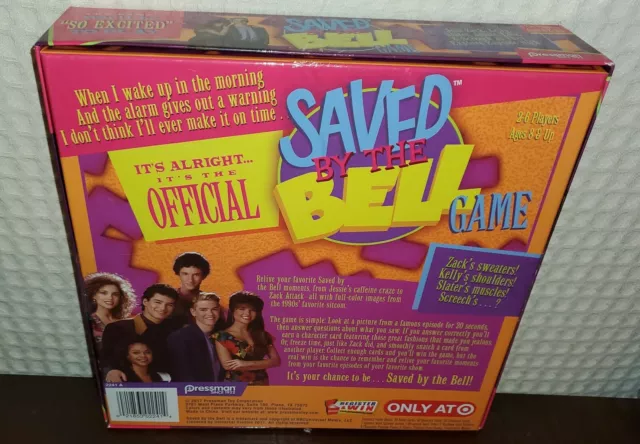 Saved By The Bell Board Game Zack Kelly Slater Screech Pressman 2017 New Opened! 2