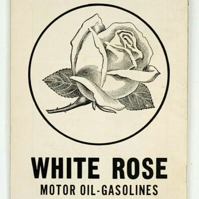 1930s White Rose Motor Oil Gas Montreal Travel Brochure Boulton Whiskey Gin VTG