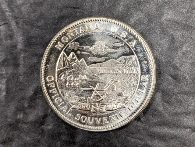 1964 Montana USA Official Souvenir Dollar Unc