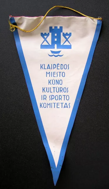 1960s Lithuania Klaipeda Pennant