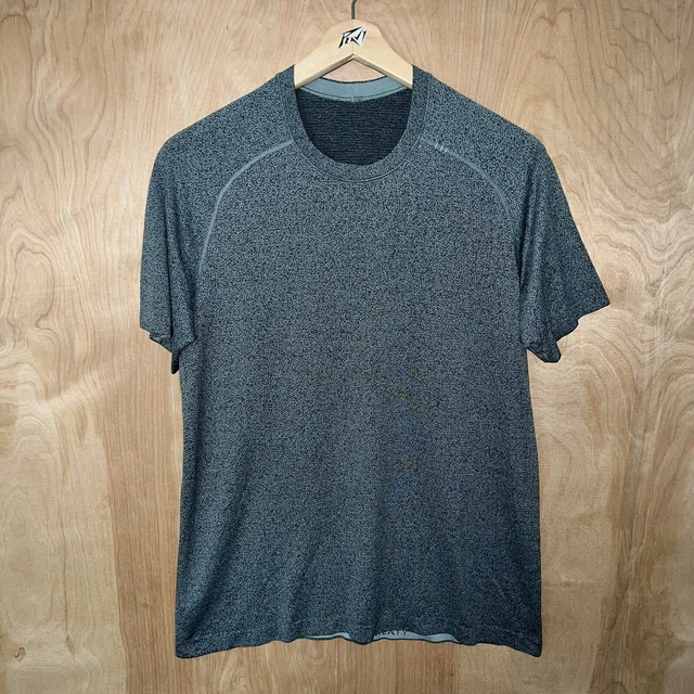 Men’s Lululemon Stretch Ss Reflective Logo T-Shirt Teal Size Large