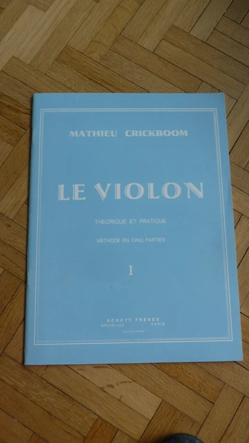 Le Violon théorique et pratique de Mathieu Crickboom livre 1