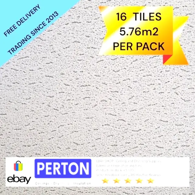 Armstrong Tatra ( Fission)  595x595mm Suspended Ceiling Tiles 16 tiles per box
