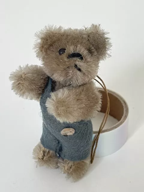 V. Rare Antique Vintage Miniature Schuco Shell Promotional Mohair Teddy Bear 50s