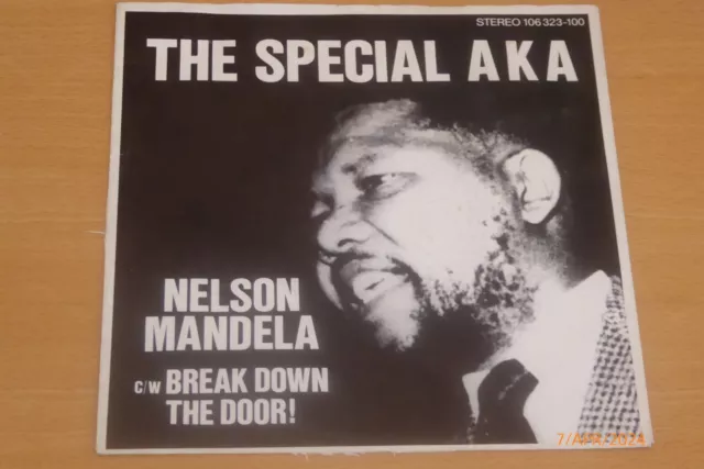 7" THE SPECIAL AKA-Nelson Mandela b/w Break Down The Door-GERMANY Import-VG/EX