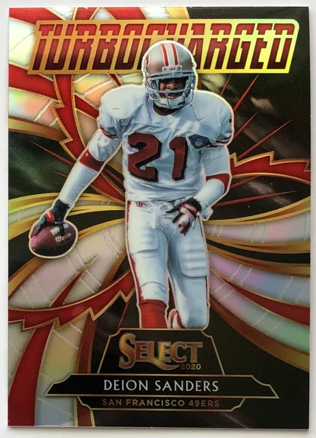 DEION SANDERS 2020 Panini Select Turbocharged Silver Prizm #T2  SF 49ERS