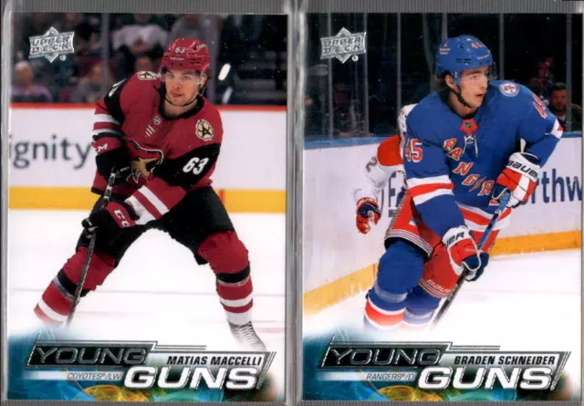 2022-23 Upper Deck Series 1 Young Guns Rookie RC #201-250 - You Pick From A List