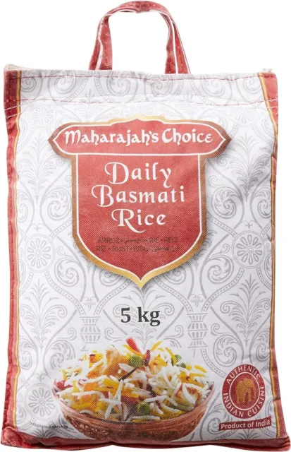 Maharajah'S Choice Daily Basmati Rice 5Kg (Pack of 1), White FAST FREE SHIPPING