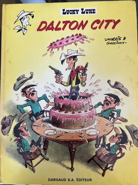 LUCKY LUKE DALTON CITY EO 1er TRIM  1969 DARGAUD CARTONNE TBE