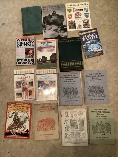 A Brief History of Time by Stephen Hawking and other early HISTORY books