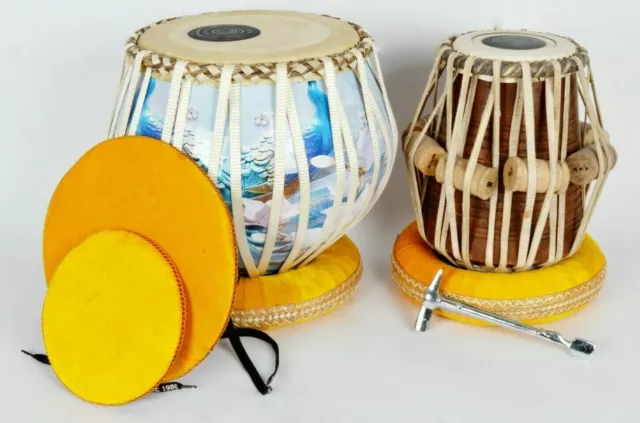 Instrument Brass 3D Print Tabla Set With Bag Profesional High Quality Musical 2