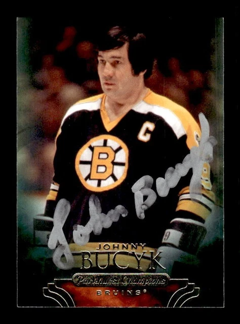 Johnny Bucyk Signed 2011 Parkhurst Champions #22 - Boston Bruins Auto