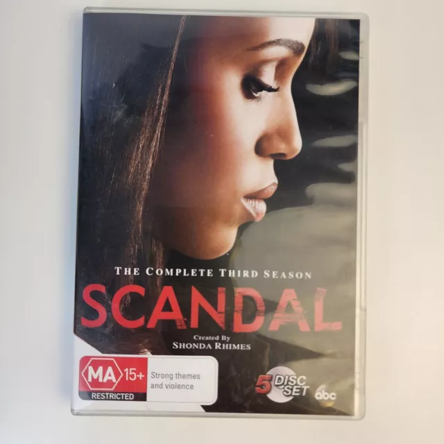 Scandal The Complete Third Season 3 DVD 2014 Kerry Washington Region 4