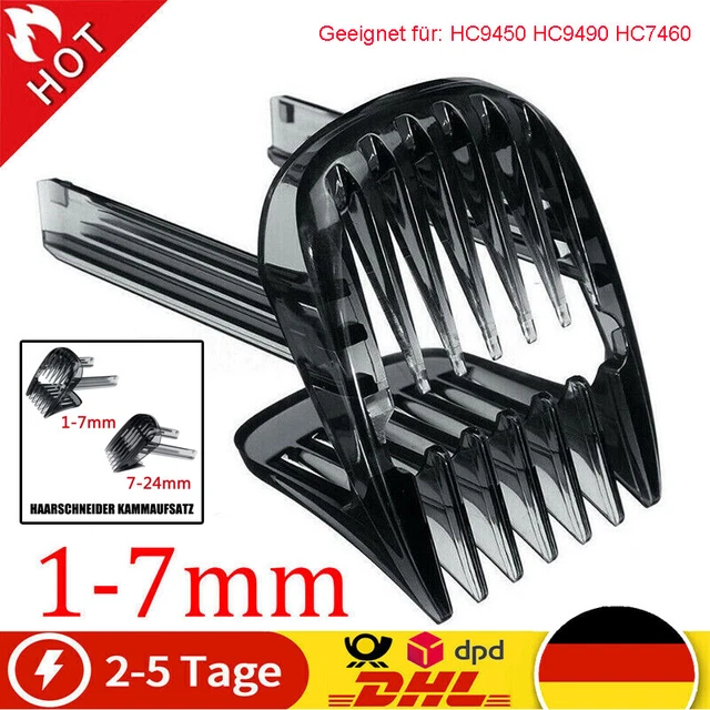 1-7mm/ 7-24mm für Philips HC9490 HC9450 HC9452 HC7460 Haarschneider Kammaufsatz*