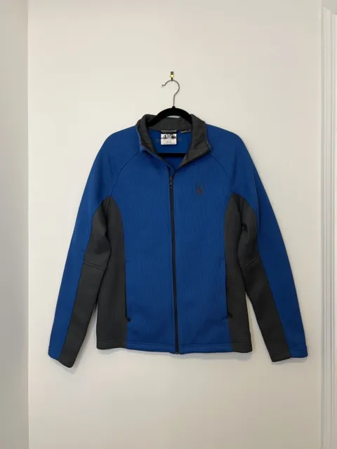 Spyder Foremost Full-Zip Heavy Weight Core Sweater Jacket Blue & Black