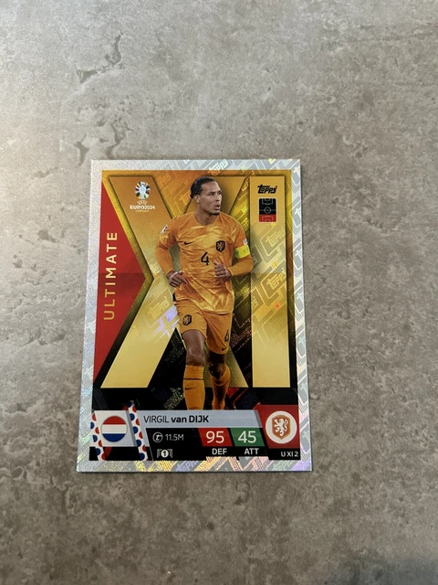 Virgil Van Dijk Captain Topps Match Attax Uefa Euro 2024