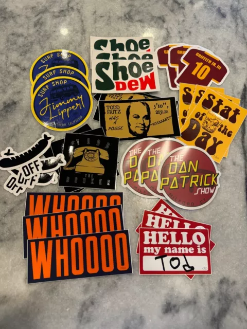 The Dan Patrick Show - Lot of 30 Stickers! 10 DIFFERENT DESIGNS