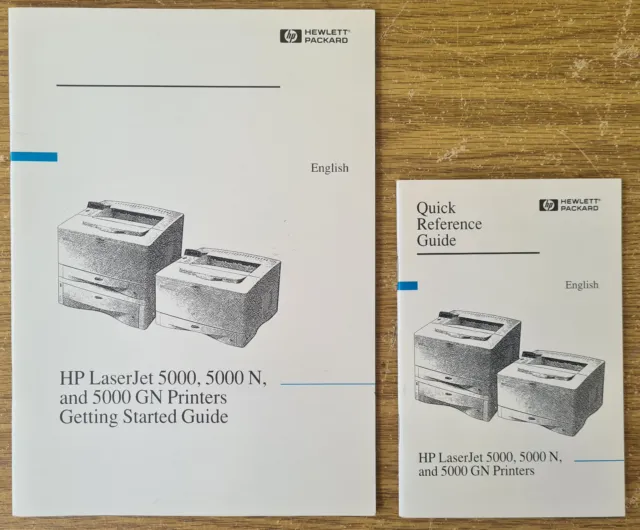HP LaserJet 5000 Printers - Getting Started Guide / Quick Reference