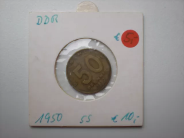 DDR 50 Pfennig 1950 Buchstabe A