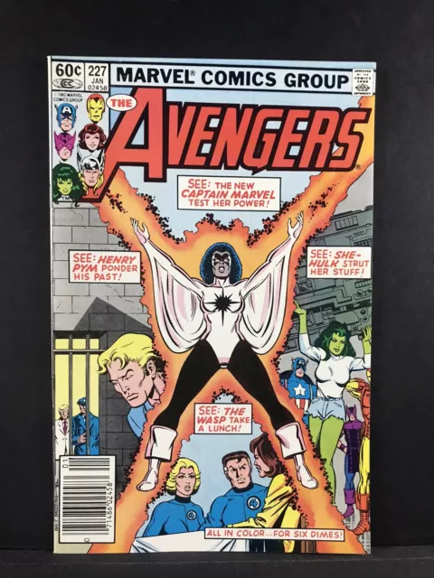 Avengers 227 Marvel Comics 1983 Monica Rambeau Joins Newsstand Capt Marvel VF/NM
