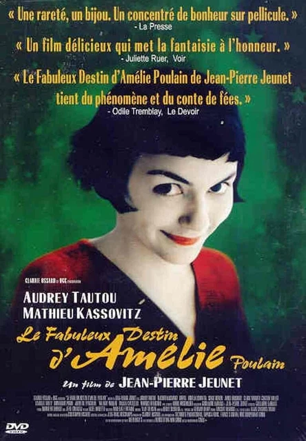 Amélie (aka Fabuleux Destin D'Amelie Poulain) (DVD) Rüfüs Audrey Tautou