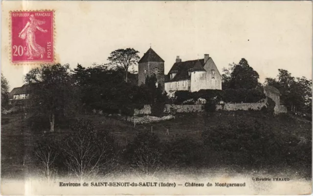 CPA AK Env.de St.Benoit du Sault Chateau de Montgarnaud FRANCE (1170605)