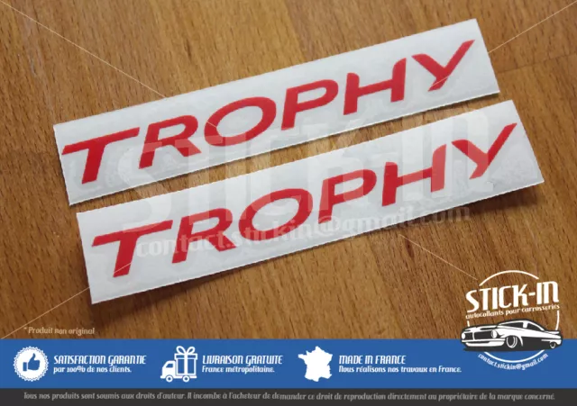 Renault Clio 4 RS EDC TROPHY 220 Stickers Autocollants Portes Doors Decals Rear