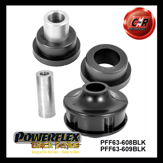 Powerflex Black LowEngMnt Sml+Lrge Bushes For Rover 75 98-05 PFF63-608BLK/609BLK