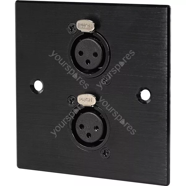 Eagle 2 x Female XLR Wall Plate