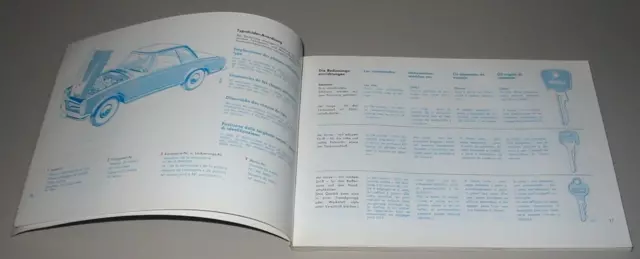 Betriebsanleitung Mercedes 230 SL W 113 Pagode Bedienungsanleitung Stand 06/1966 2