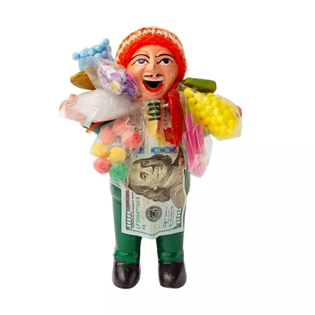 Ekeko Dios Abundancia 7" - God of Abundance Doll for Prosperity and Good Luck